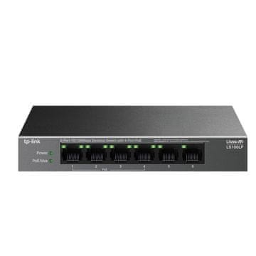 TP-Link LS106LP mrežni prekidač s 6 portova, 10/100 Mbps, 4xPoE, 41 W