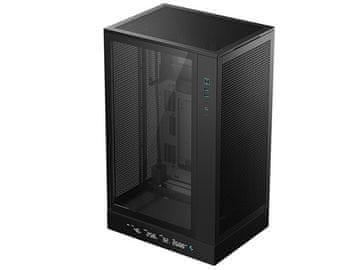 DEEPCOOL Kućište za računalo DeepCool CH270 DIGITAL, Micro-ATX, LCD, kaljeno staklo, crno