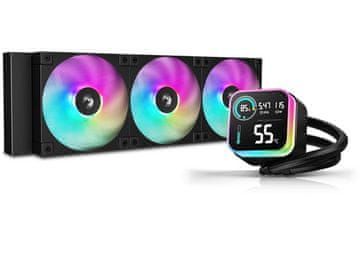DEEPCOOL Komplet za vodeno hlađenje AIO Liquid Cooler DeepCool LQ360 ULTRA, 360mm, LCD, ARGB, crni