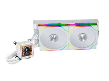 Lian Li Komplet za vodeno hlađenje AIO Liquid Cooler Lian Li GALAHAD II LCD 280 TL Wireless, ARGB, bijeli
