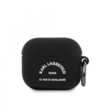 Karl Lagerfeld Crna maskica za AirPods 3 - KLACA3SILRSGBK
