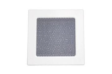 HACO Rešetka kamina Fireplace grate with frame and LKM mesh, 170 x 170 mm, white lacquer 0716