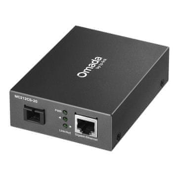 TP-Link MC212CS-20 1x Gigabit RJ45, 1x Gigabit SC/UPC optički WDM medijski pretvarač