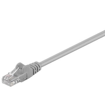 Goobay U/UTP CAT 5e patch 0,5m sivi mrežni kabel