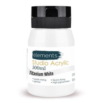 Rayher.	 Akrilna boja Elements, 500 ml, bijela