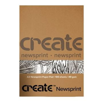 Rayher.	 Create Newsprint blok A3, 100 listova