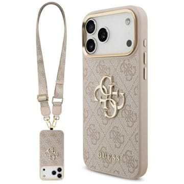 Guess Guess 4G Veliki Logo Futrola Za Iphone 17 Pro Max Metalna Zaštitna Folija