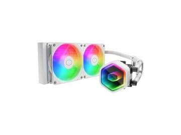 Cooler Master Komplet za vodeno hlađenje AIO Liquid Cooler MasterLiquid 240 Core II, 240mm, ARGB, Cooler Master, bijeli