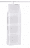 HOME & MARKER® Viseći organizator za torbice s 8 pretinaca, prozirni džepovi, rotirajuća kuka, sklopiv dizajn za ormar | BAGHANG
