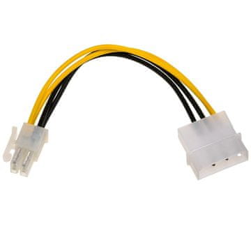 Akyga ADAPTER s kabelom Molex (m) / P4 (f), 15 cm AK-CA-12