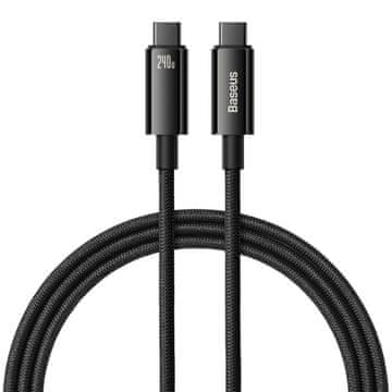 BASEUS CAWJ040101 KABEL - Type-C na Type-C, brzo punjenje, 240W, 2m - crna