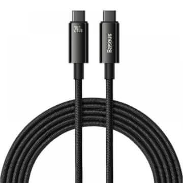 BASEUS CAWJ040201 KABEL - Type-C na Type-C, brzo punjenje, 240W, 3m - crna