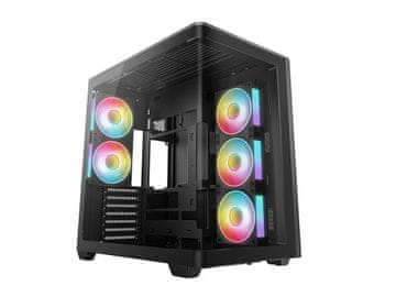 DEEPCOOL Kućište za računalo DeepCool CG590U 5F, ATX, Midi-Tower, ARGB, zakrivljeno kaljeno staklo, crno