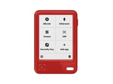 Ledger Nano Gen5 s Recovery Keyom, novčanik za Bitcoin i druge kriptovalute, Cherry Red