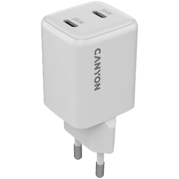 Canyon CU35CC GaN 35W 2xPD EU bijeli punjač