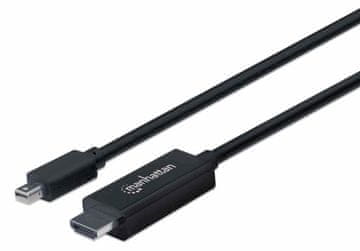 Manhattan 1m kabel DisplayPort na HDMI, 4K@60Hz