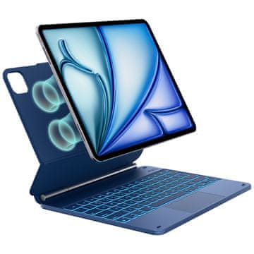 Edge s tipkovnicom za iPad Air 13" 2024/2025 pacifičko plava