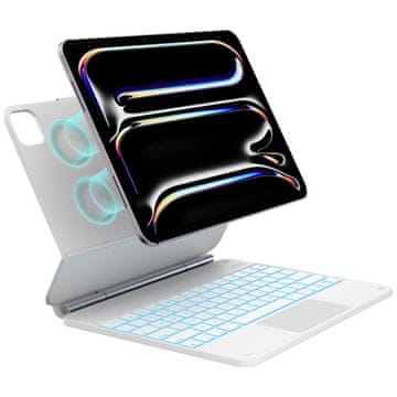 INNA Typecase Edge Klaviatura Za Ipad Pro 13 2024 2025 Bijela Sa Zaštitnom Pločom