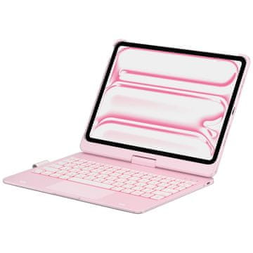 INNA Typecase Flexbook Futrola S Dodirnim Radionom I Tipkovnicom Za Ipad Pro 11'' 2024 2025 Ružičasta