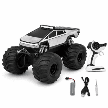 JOJOY® Amfibijski RC automobil 4WD, vožnja po kopnu i vodi, 360° okretanje, 2.4 GHz daljinski upravljač | AMFIBIA