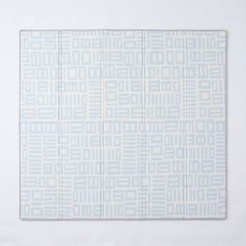 MIKMEL Dvostrana dječja prostirka od pjene Oblaci/Geometrija180×200х1 cm