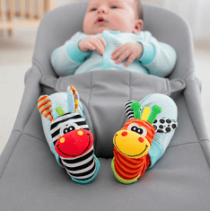 JOJOY® Senzorne čarapice sa zvečkama za bebe, potiču razvoj vida, sluha i motorike, mekane i nježne za kožu | BIBIBUD