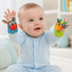 JOJOY® Senzorne čarapice sa zvečkama za bebe, potiču razvoj vida, sluha i motorike, mekane i nježne za kožu | BIBIBUD