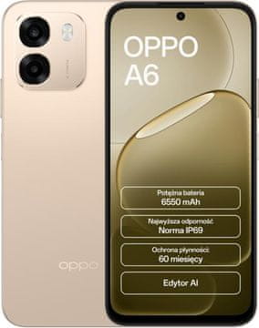 Oppo A6 4G (lte) pametni telefon 6 GB/256 GB zlatne boje