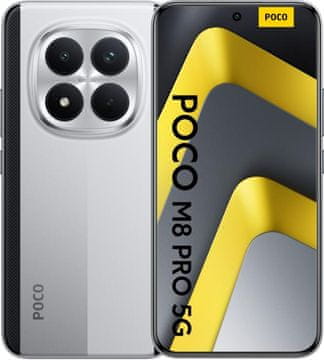 POCO Pametni telefon M8 Pro 5G 8/256GB srebrne boje