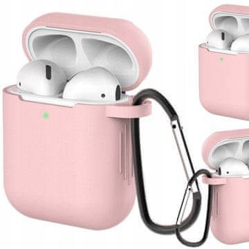 HURTEL Hurtel Silikonska Futrola Za Airpods 2 1 S Privjeskom Za Ključeve I Karabinerom