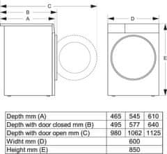 Gorenje WPNEI94A1SWIFI perilica rublja, s prednjim punjenjem, 9kg