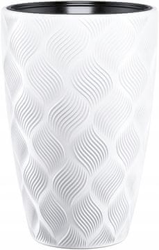 Form-Plastic Doniczka okrągła Flow Slim 30, bijela