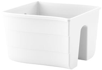 Form-Plastic Doniczka na balustradę wave 30, bijela
