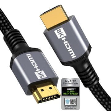 Nikcorp HDMI 2.0 kabel 15 m 4K 60Hz HDR 18 Gbps hot-plug kompatibilan 1.4 1.3 1.2 1.1 Dolby Atmos DTS:X HDCP 2.2 za PS5 Xbox Series X/S TV projektor monitor 3D 7.1