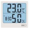 EMOS termometar s prikazom vlažnosti, s budilicom, °C/°F, bijeli (E0114N)