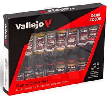 Vallejo VALL-72189 Game C. Set od 16 boja Leather & Metal