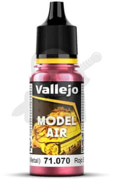 Vallejo VALL-71070 Model Air 17ml Signal Red Metal