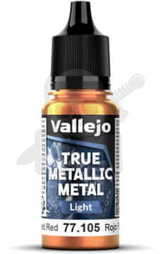 Vallejo VALL-77105 True Metallic Forged Red 18ml