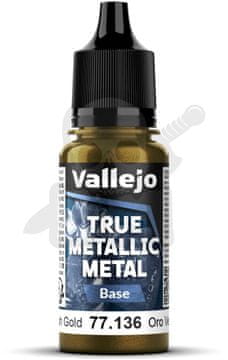 Vallejo VALL-77136 prava metalik zelenkasto zlatna 18ml