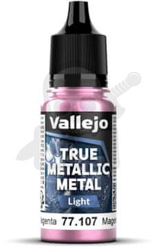 Vallejo VALL-77107 True Metallic Crimson Magenta 18 ml