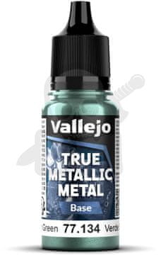 Vallejo VALL-77134 True Metallic Dusken Green 18ml