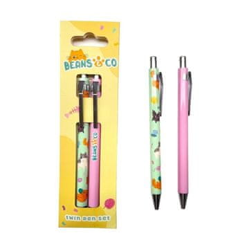 Puckator Pkpens45 set od 2 kemijske olovke Bean & Co Cats
