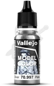 Vallejo VALL-70997 Boja modela 17 ml srebrna