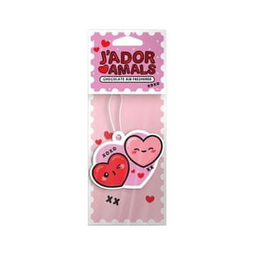 Puckator PKAIRF180 Odświeżacz pow. J'Adoramals Double Heart Czekolada