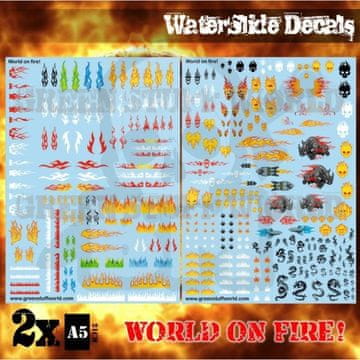 Green Stuff World GSTU504002 Decal Sheets Svijet u plamenu!