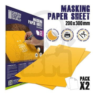 Green Stuff World GSTU509977 Listovi maskirnog papira x2
