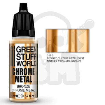 Green Stuff World GSTU510507 Chrome Paint Bronze 17ml