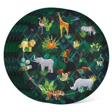Puckator Pkrplat03 plastični tanjuri za piknik animal king