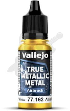 Vallejo VALL-77162 True Metallic Radiant Yellow 18ml