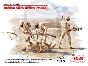 ICM ICM35564 Indian Sikh Rifles 1942, 4 figure